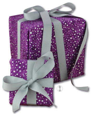 Sparkle Violet Fabric Gift Wrapping