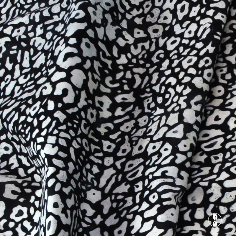 Safari Black Furoshiki Fabric