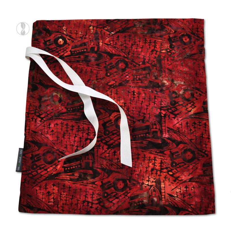Tractor Red Fabric Gift Bag